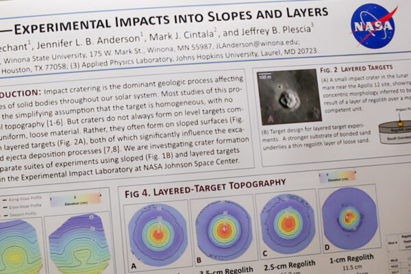 Physics and geoscience research poster.